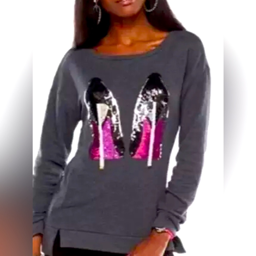 JUICY COURTURE: Juicy Couture Women's Sequin Sweatshirt Top
